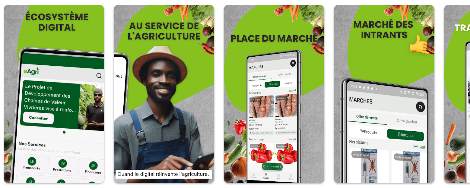 E-agri product interface